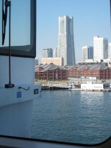 船から見える横浜