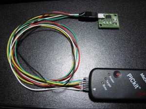 PICkit → Mini B USB JTAGケーブル