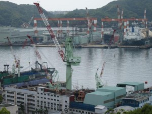 長崎の造船所