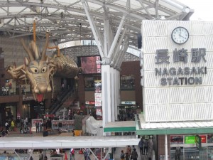 長崎駅前のドラゴンボール的な竜