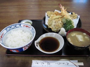 【土浦市】　ほたて　天ぷら定食