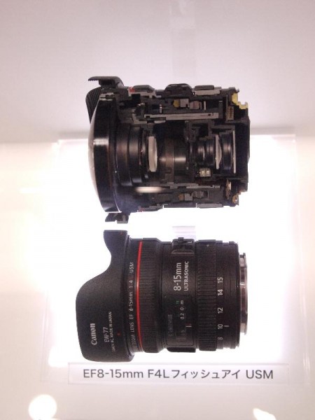 「CP+2012 Canon EF8-15mm F4L フィッシュアイ カットモデル」