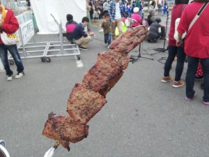 【日立港　秋の味覚まつり 2012】 常陸牛串焼き