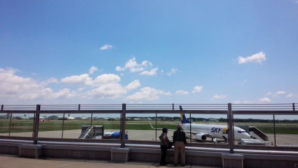 晴天の茨城空港