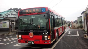 路線バス（陸前高田行き）