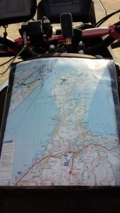 高速のPAで貰った能登半島の地図